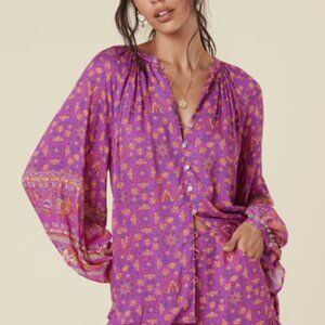 SPELL Madame Peacock blouse